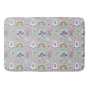 Whimsical Spirits in Pastel Dreams Bath Mat