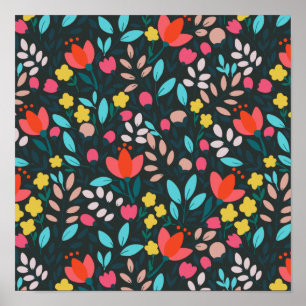 Whimsical Spring Garden Party Poster