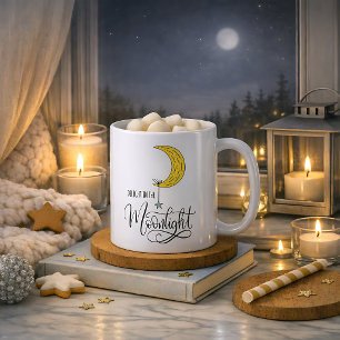 Whimsical Star and Moon Moonlight  Coffee Mug