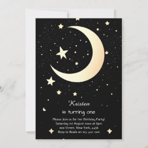 Whimsical Stardust Galactic Birthday Invitation