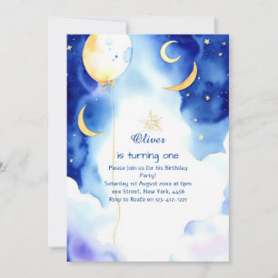 Whimsical Stardust Online Birthday Invitation