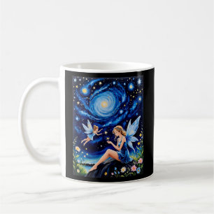 Whimsical Starry Night Fairy Shirt Coffee Mug