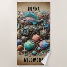 WHIMSICAL STEAMPUNK FISH & SHELLS, PERSONALIZED