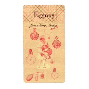Whimsical steampunk personalised homemade eggnog