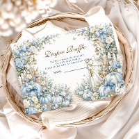 Whimsical Storybook Blue Little Pump Diaper Raffle