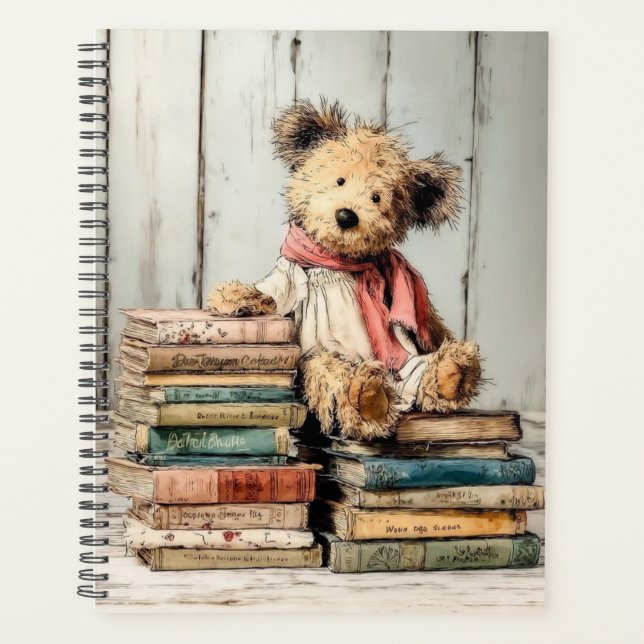 Whimsical Storybook Teddy Bear Planner (Front)