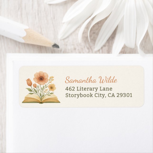 Whimsical Storybook Wildflower Chic Return Address (Insitu)