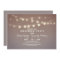 whimsical string lights engagement party invites