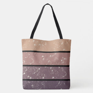 Whimsical Striped Tote Bag - Aesthetic Abstract 
