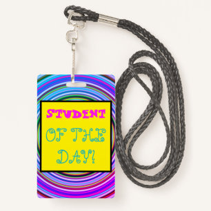 Whimsical "STUDENT OF THE DAY!" Badge