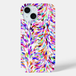 Whimsical Summer Colours Paint Splatter Art Patter iPhone 15 Case
