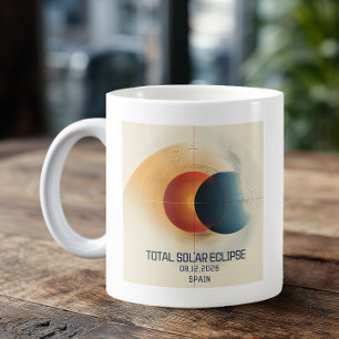 Whimsical Sun Moon Solar Eclipse Coffee Mug