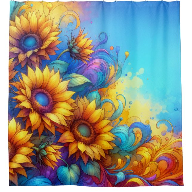 Whimsical Surreal Sunflowers (Front)