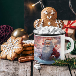 Whimsical Surrealist Santa Claus 1 Mug