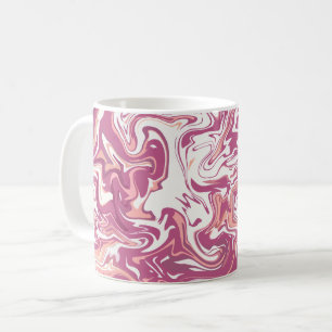 Whimsical Swirls of Pink and Peach Coffee Mug