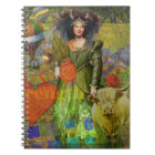 Whimsical Taurus Woman Celestial Collage Fantasy
