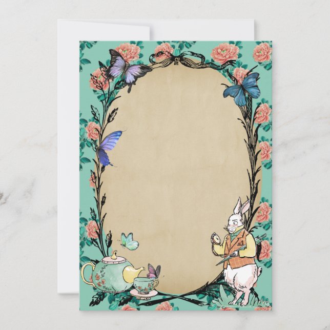 Whimsical Tea Party Invitation (Front)