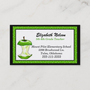 Whimsical Teacher's business card