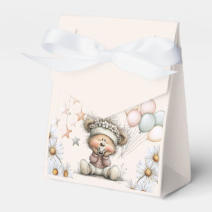 Whimsical Teddy Bear Baby Shower Favor Box