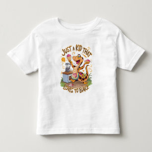 Whimsical Tee With Cake-Baking Snake
