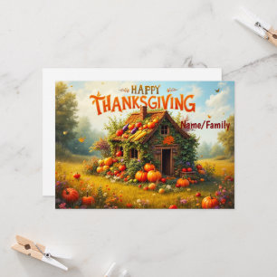 Whimsical Thanksgiving Harvest Card