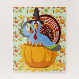 Whimsical Thanksgiving Turkey Photo Puzzle