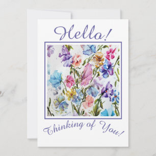 Whimsical Thinking of You Holiday Card