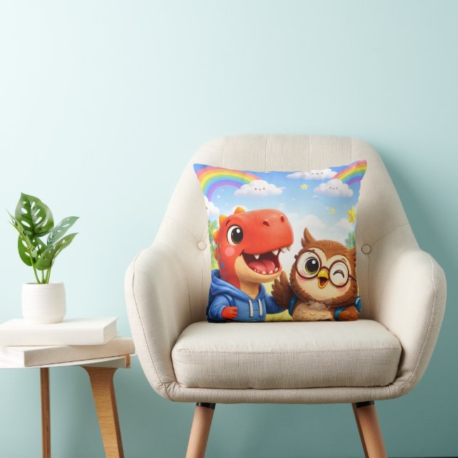 Whimsical throw cushion description (Chair)