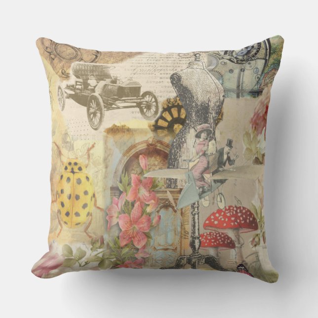 Whimsical throw pillow (Front)