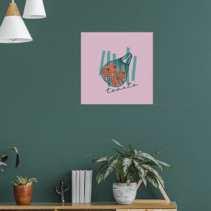 Whimsical Tomatos Italy Farmers Market Poster