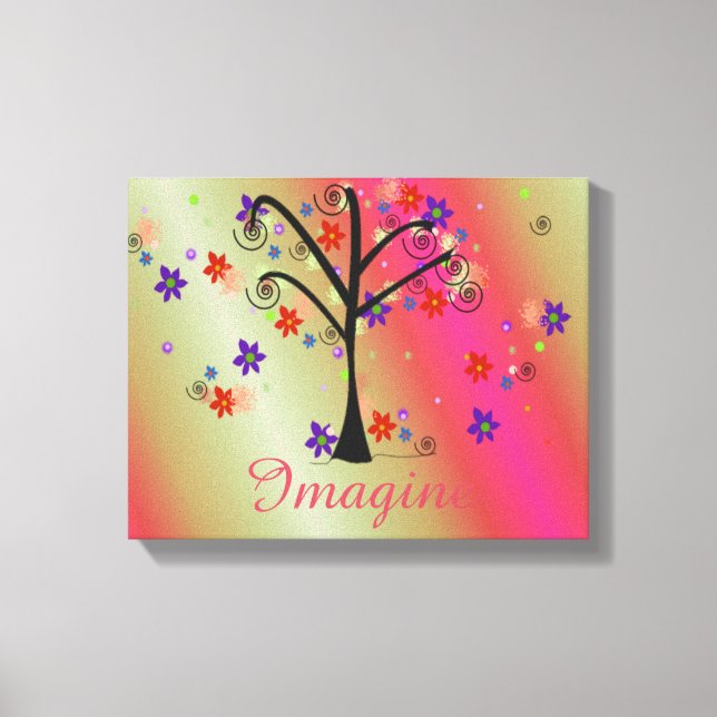 Whimsical Tree Canvas Print (Front)
