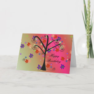 Whimsical Tree Card