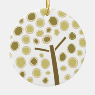 Whimsical Tree Ceramic Ornament