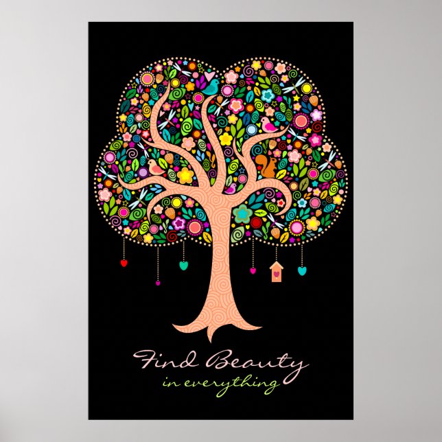 Whimsical Tree - Custom Wall Poster (Front)