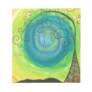 Whimsical Tree Notepad