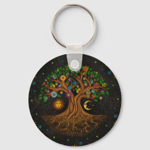 Whimsical Tree of Life - Yggdrasil Keychain