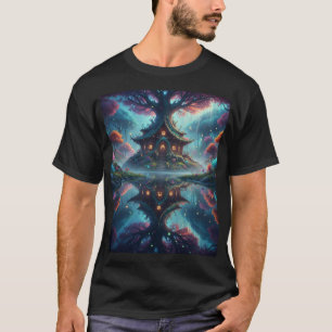 Whimsical Treehouse Reflections T-Shirt