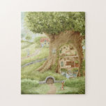Whimsical Treehouse Storybook Jigsaw Puzzle<br><div class="desc">Delight someone special with this charming children’s illustration greeting card. Featuring a soft storybook-style design with whimsical details and gentle pastel tones, this card is perfect for birthdays, baby showers, nursery celebrations, or simply sending a sweet message. The playful and heartwarming artwork makes it ideal for kids, parents, and anyone...</div>