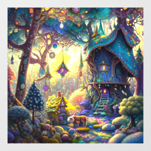 Whimsical Treehouse Window Cling