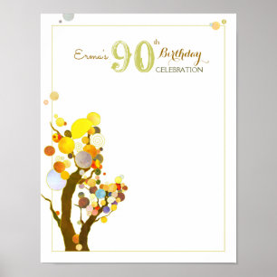 Whimsical Trees Birthday Party Guest Sign