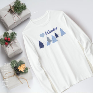 Whimsical Trees Heart Winter T-Shirt