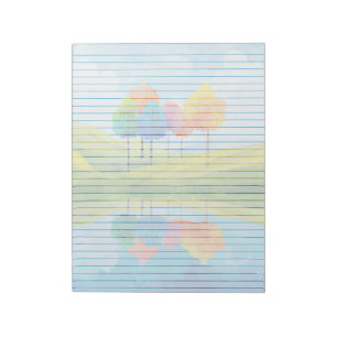 Whimsical Trees Lined - 11" x 8.5" Notepad