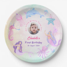 Whimsical Under the Sea Mermaid Girl 1st Birthday