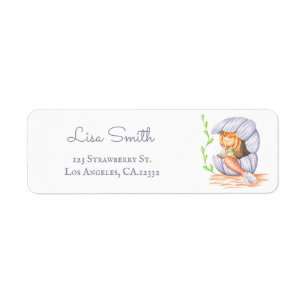 Whimsical Under the Sea Mermaid Return Address