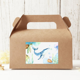 Whimsical Under the Sea Ocean Animals Sticker