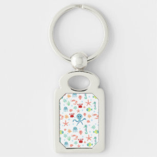 Whimsical Underwater Sea Creatures Keychain