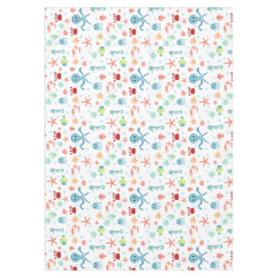 Whimsical Underwater Sea Creatures Tablecloth