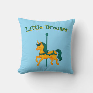 Whimsical Unicorn Baby Shower Throw Pillow