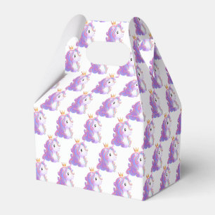 Whimsical Unicorn Birthday Favor Box