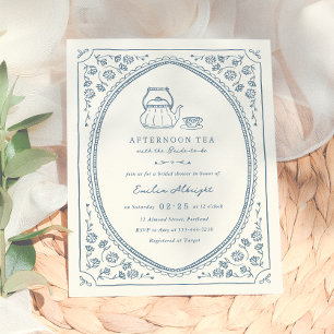 Whimsical Vintage Budget Tea Party Bridal Shower